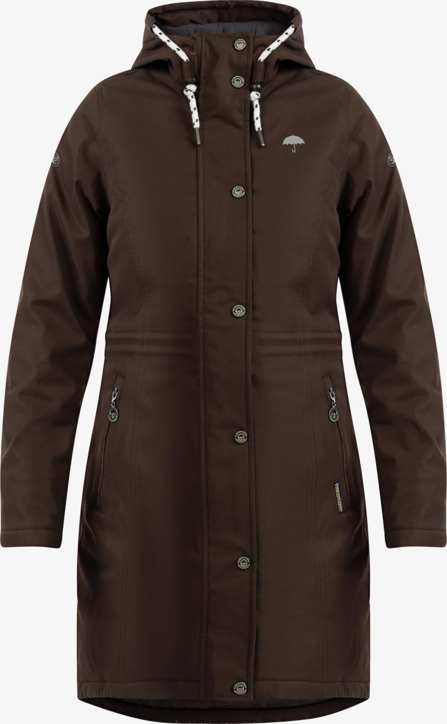 Schmuddelwedda Manteaux De Pluie Manteau Fonctionnel Femme Brun Foncé