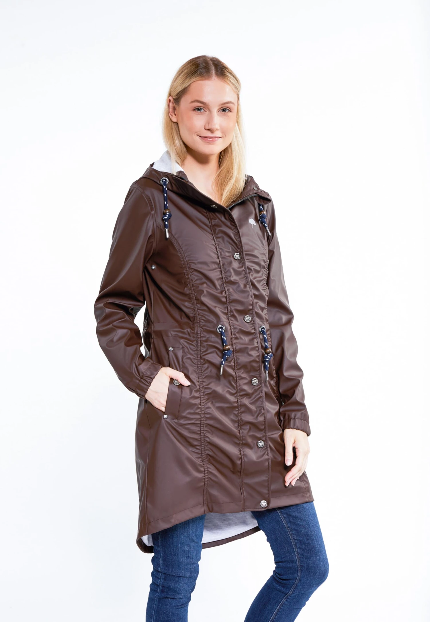 Schmuddelwedda Manteaux De Pluie Manteau Fonctionnel Femme Brun Foncé 4 Schmuddelwedda Manteaux De Pluie Manteau Fonctionnel Femme Brun Foncé – Image 2