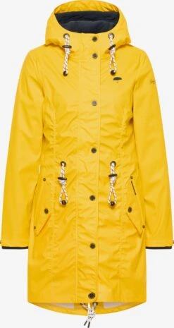 Schmuddelwedda Parkas Parka Mi-saison Femme Citron Vert