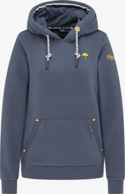 Schmuddelwedda Sweats à Capuche Sweat-shirt Femme Bleu-gris