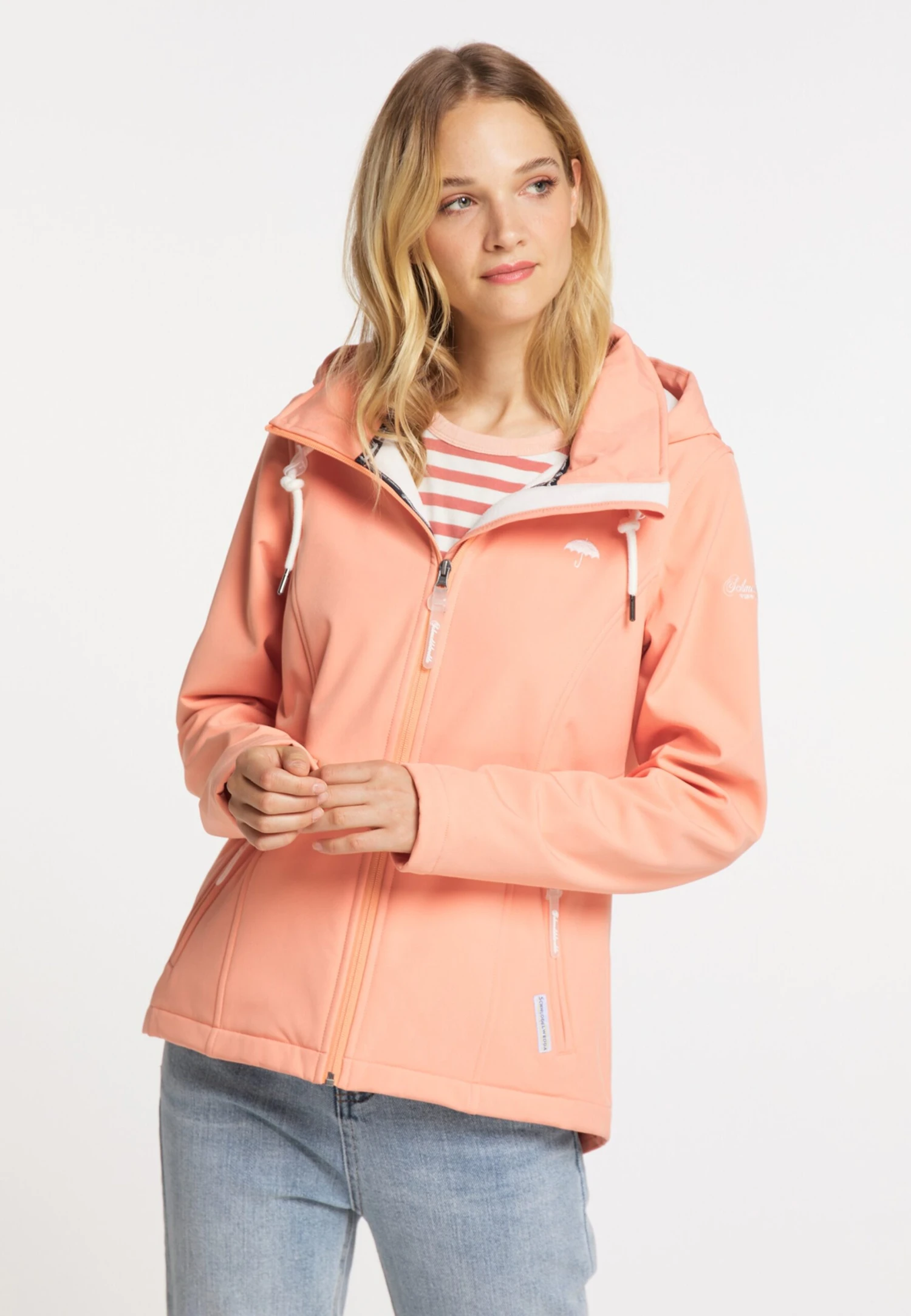 Schmuddelwedda Vestes Dextérieur Veste Fonctionnelle Femme Saumon 4 Schmuddelwedda Vestes Dextérieur Veste Fonctionnelle Femme Saumon – Image 2