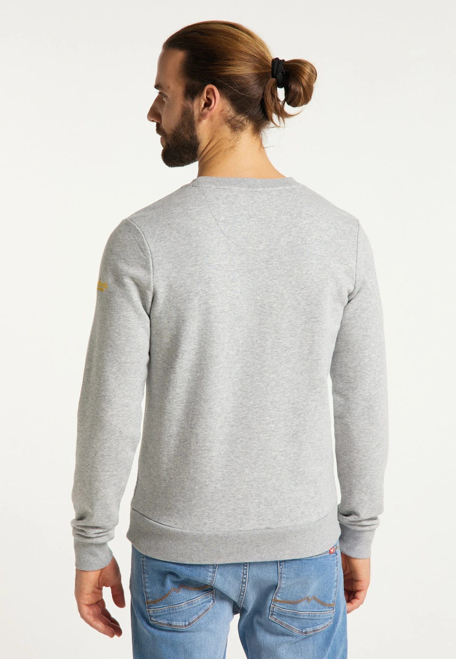 Schmuddelwedda Sweatshirts Sweat-shirt Homme Gris Chiné 5 Schmuddelwedda Sweatshirts Sweat-shirt Homme Gris Chiné – Image 3