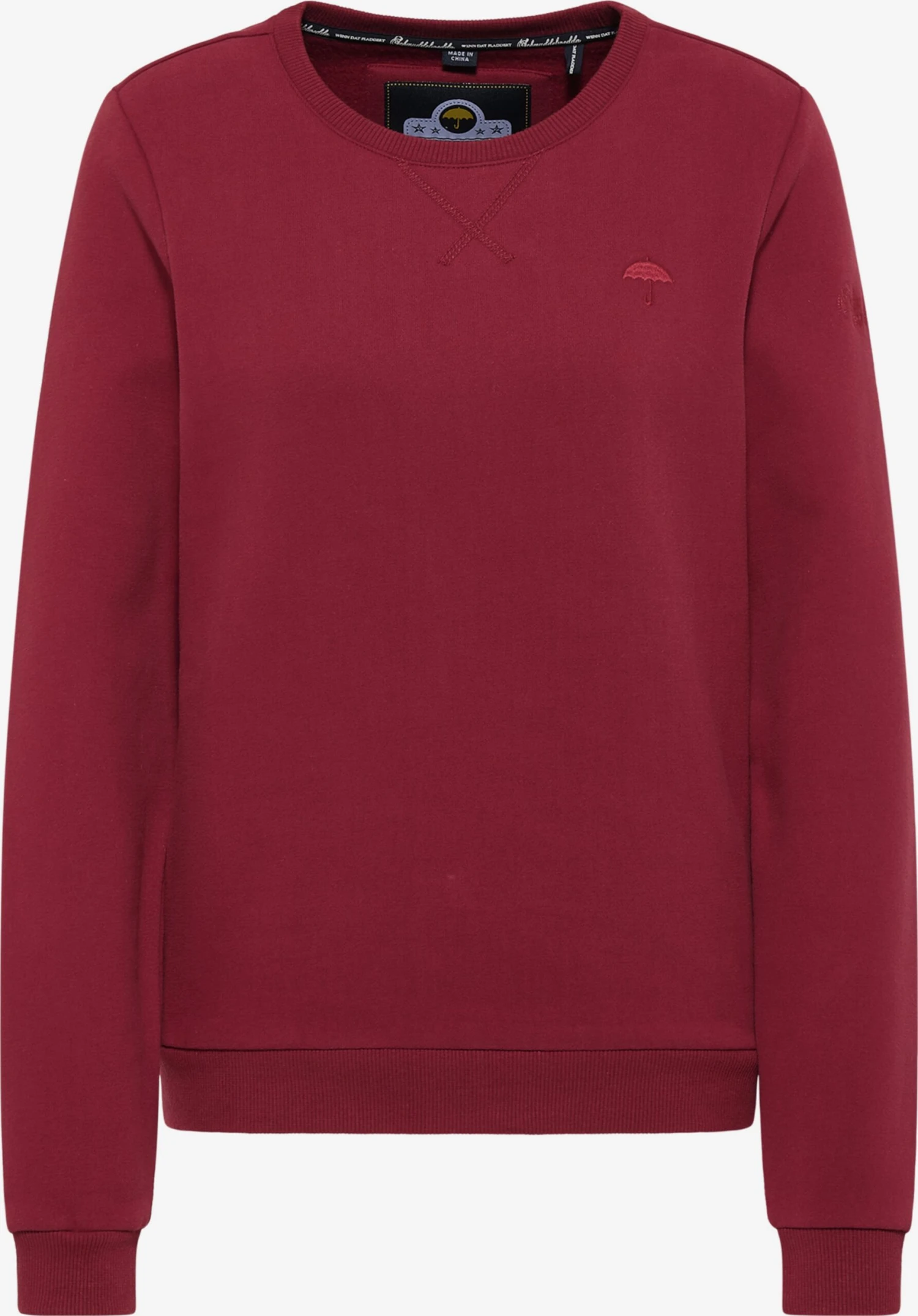 Schmuddelwedda Sweats Sweat-shirt Femme Bordeaux 3 Schmuddelwedda Sweats Sweat-shirt Femme Bordeaux