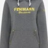 Schmuddelwedda Sweats à Capuche Sweat-shirt Fehmarn Femme Gris Chiné -Schmuddelwedda a18be3634954530e7e8ae4347bff19c2