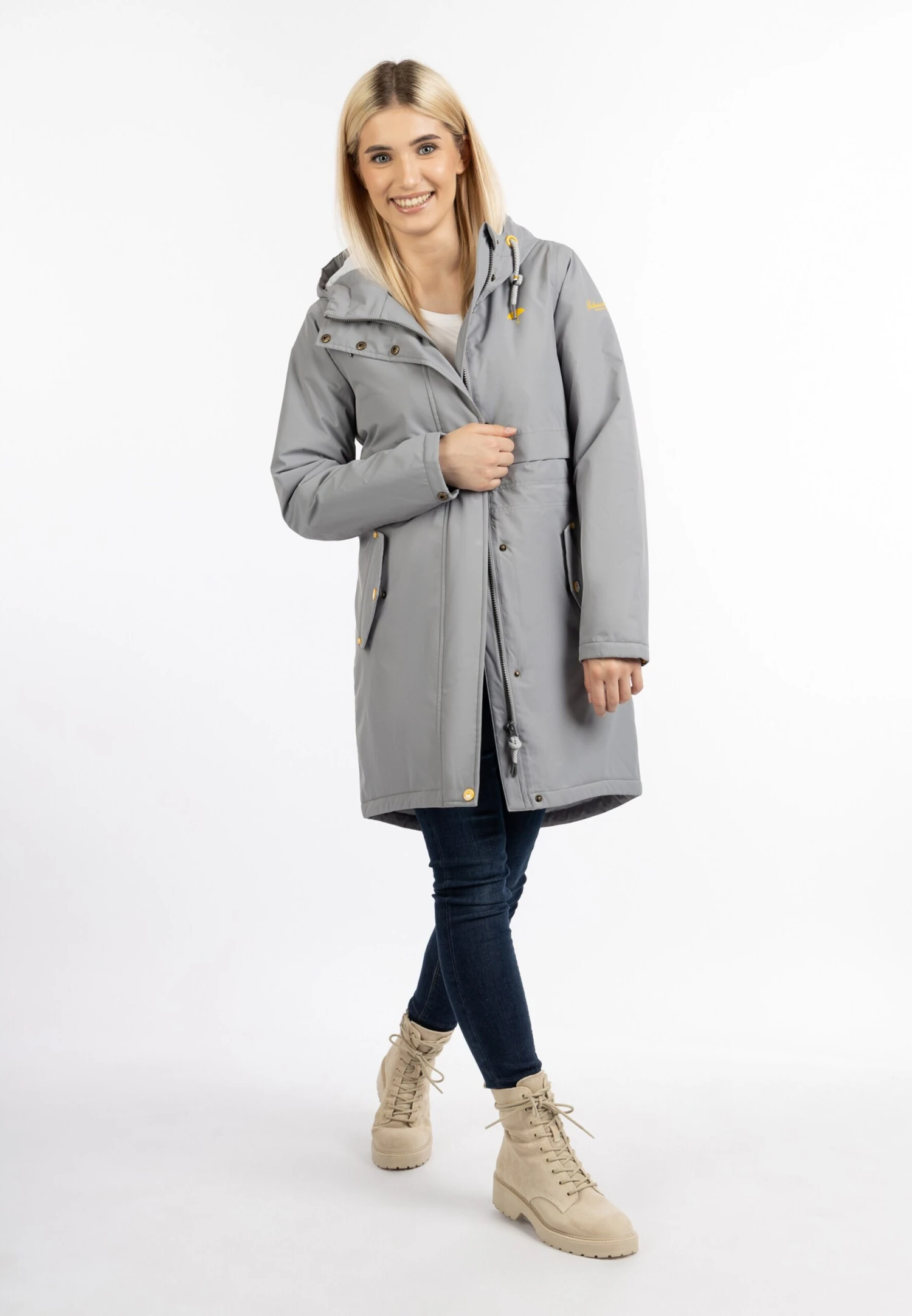 Schmuddelwedda Manteaux De Pluie Manteau Fonctionnel Femme Gris 6 Schmuddelwedda Manteaux De Pluie Manteau Fonctionnel Femme Gris – Image 4
