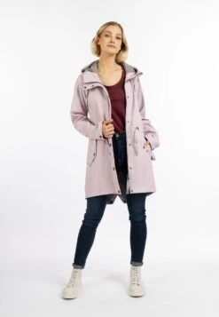 Schmuddelwedda Parkas Parka Mi-saison Femme Rose -Schmuddelwedda a4800e840d82a2048abf3799dee00bd3