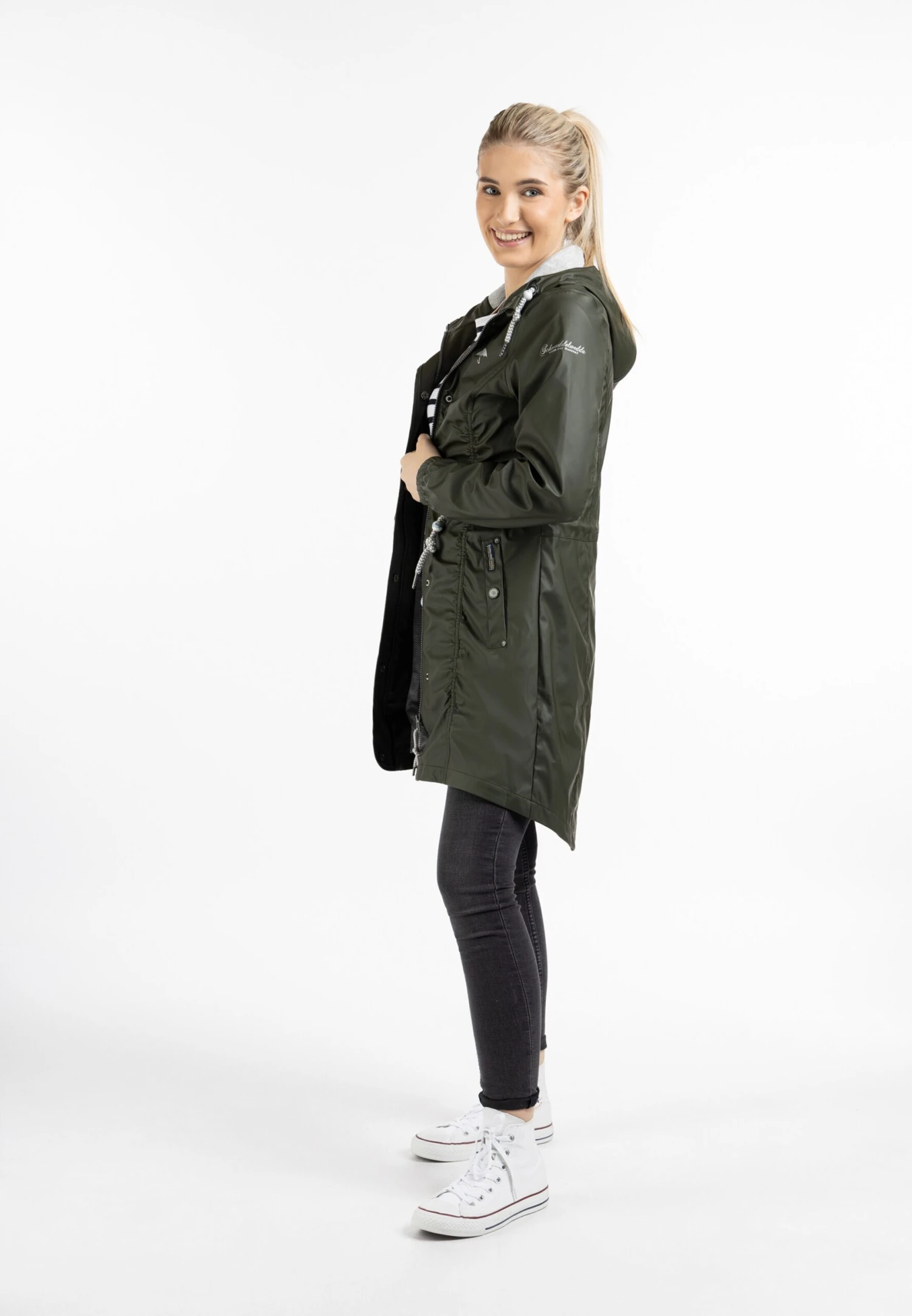 Schmuddelwedda Manteaux De Pluie Manteau Fonctionnel Femme Olive 6 Schmuddelwedda Manteaux De Pluie Manteau Fonctionnel Femme Olive – Image 4