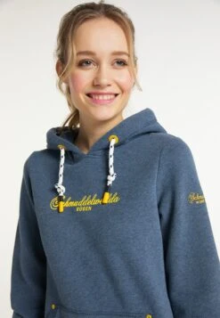 Schmuddelwedda Sweats à Capuche Sweat-shirt Rügen Femme Bleu Chiné -Schmuddelwedda a56580f1d8fe2ad488039c9647630475