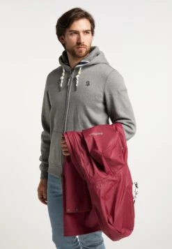 Schmuddelwedda Vestes De Mi-saison Parka Mi-saison Homme Rouge Foncé -Schmuddelwedda a67458dceaf3c8e24a0f119bb5300a52