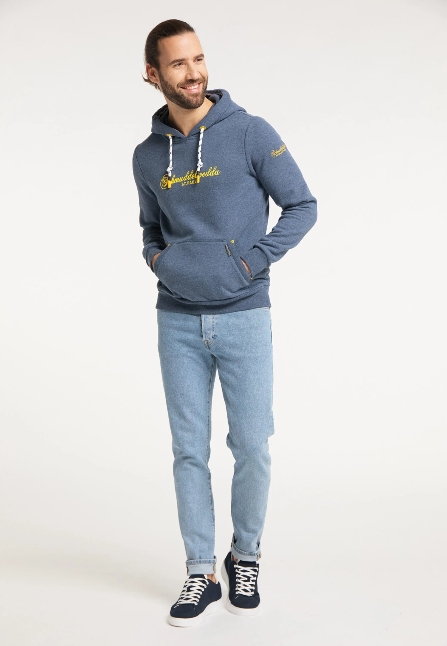 Schmuddelwedda Sweatshirts Sweat-shirt Hamburg St. Pauli Homme Marine 6 Schmuddelwedda Sweatshirts Sweat-shirt Hamburg St. Pauli Homme Marine – Image 4