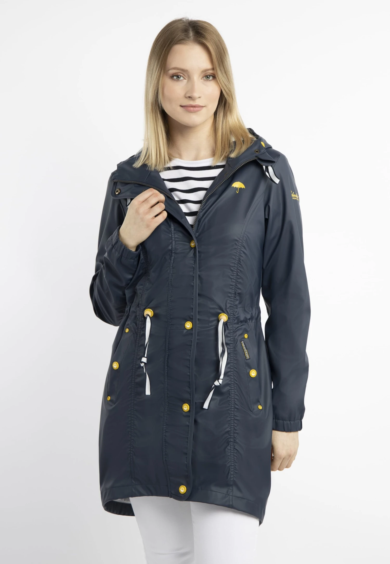 Schmuddelwedda Manteaux De Pluie Manteau Fonctionnel Bridgeport Femme Marine 4 Schmuddelwedda Manteaux De Pluie Manteau Fonctionnel Bridgeport Femme Marine – Image 2