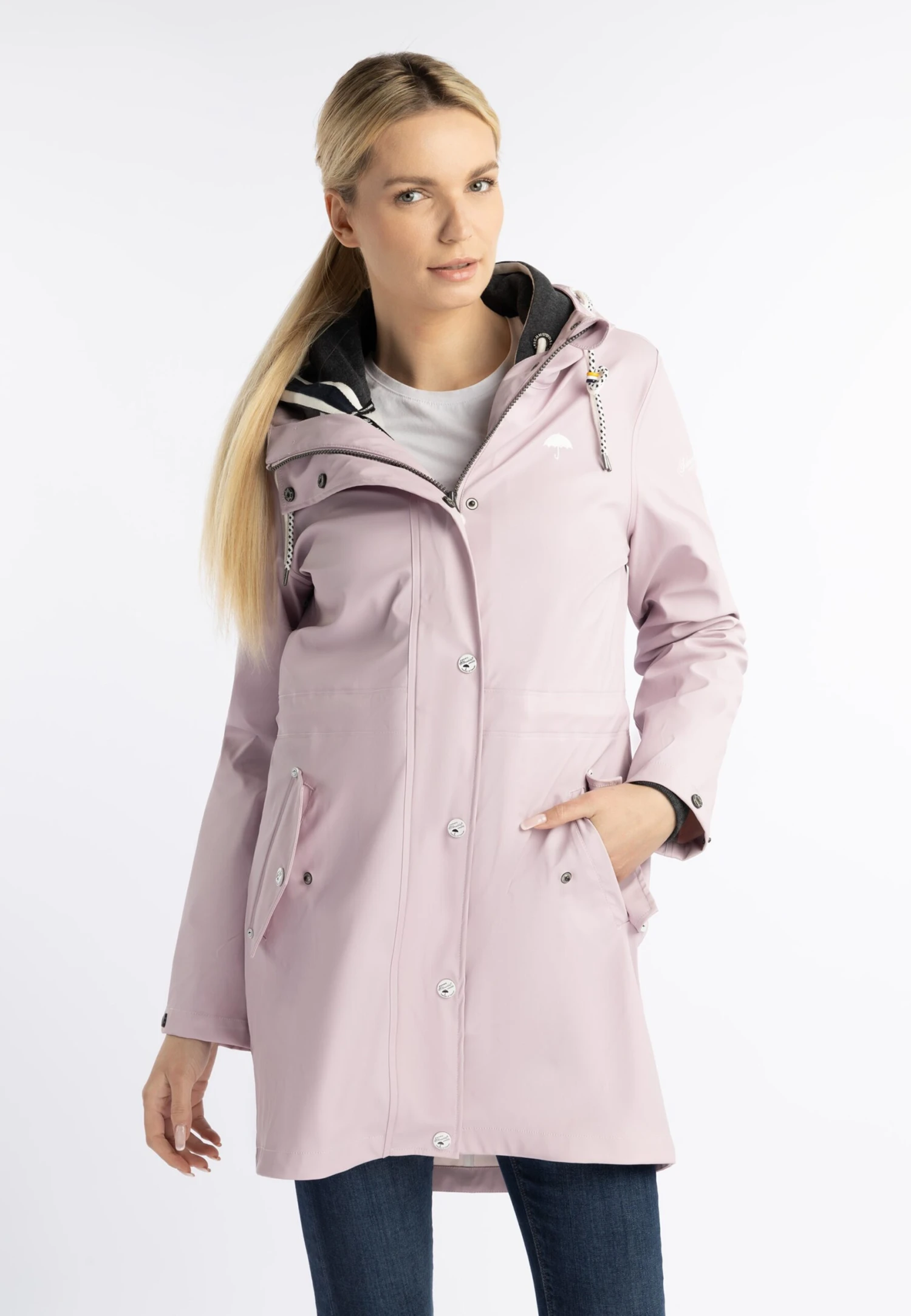 Schmuddelwedda Manteaux De Pluie Manteau Fonctionnel Femme Rose Clair 4 Schmuddelwedda Manteaux De Pluie Manteau Fonctionnel Femme Rose Clair – Image 2