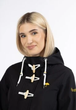 Schmuddelwedda Manteaux Courts Manteau Mi-saison Femme Noir -Schmuddelwedda ab9af7bb08efe0f2d83b00521aa40571