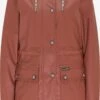 Schmuddelwedda Parkas Parka Mi-saison Femme Rouge Pastel -Schmuddelwedda ac6f1381970bad0a5465e976b7285249