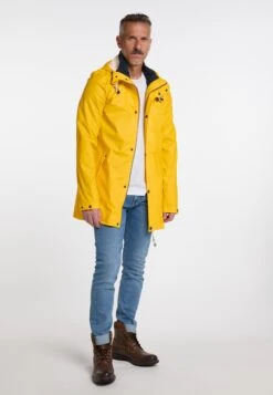 Schmuddelwedda Manteaux De Mi-saison Manteau Mi-saison Homme Jaune -Schmuddelwedda ada4222a43e08c0f02eabb64269baacb