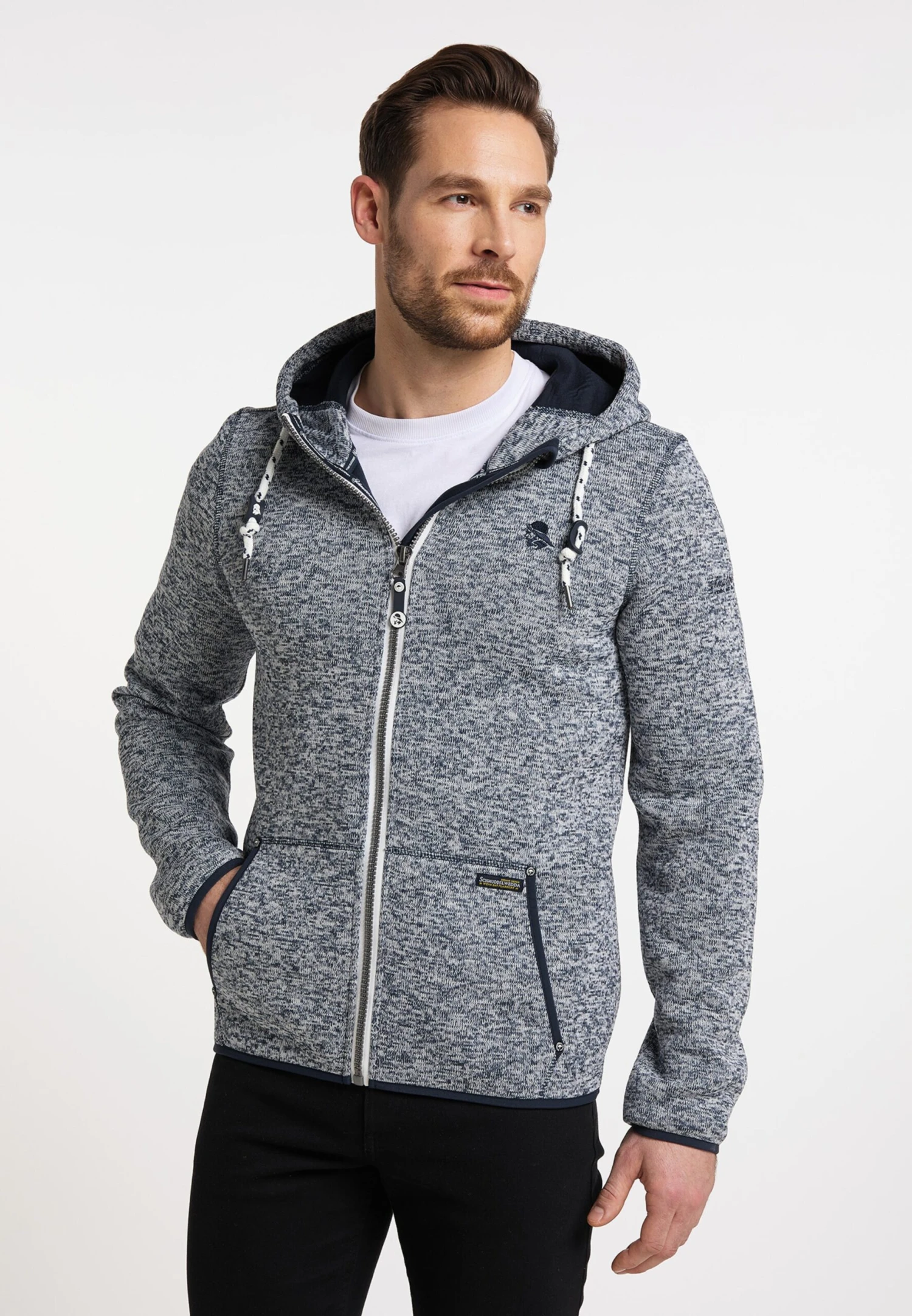 Schmuddelwedda Vestes En Polaire Veste En Polaire Philon Homme Gris / Gris Clair 4 Schmuddelwedda Vestes En Polaire Veste En Polaire Philon Homme Gris / Gris Clair – Image 2