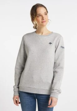 Schmuddelwedda Sweats Sweat-shirt Femme Gris Chiné -Schmuddelwedda af42cf192760c93664679f8318626018