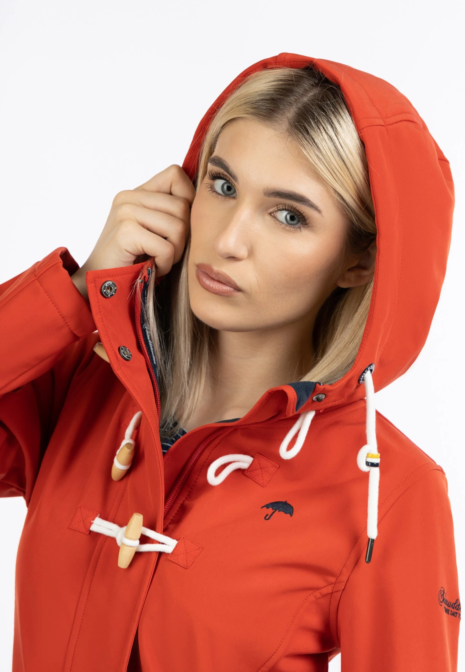 Schmuddelwedda Manteaux Courts Manteau Mi-saison Femme Rouge 7 Schmuddelwedda Manteaux Courts Manteau Mi-saison Femme Rouge – Image 5