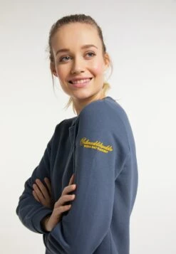 Schmuddelwedda Sweats Sweat-shirt Femme Marine -Schmuddelwedda b3b81a19c6346347f2c5c9668f2a374f