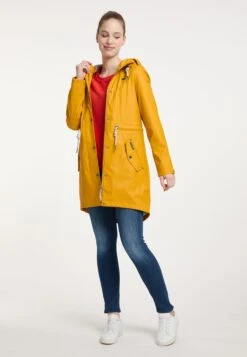 Schmuddelwedda Manteaux De Pluie Manteau Fonctionnel Femme Moutarde -Schmuddelwedda b4f4c896f8405d9e268112cadbe93fa1