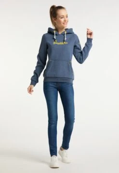 Schmuddelwedda Sweats à Capuche Sweat-shirt Scharbeutz Femme Bleu Chiné -Schmuddelwedda b5a851391707e80c0c59322259020ba4