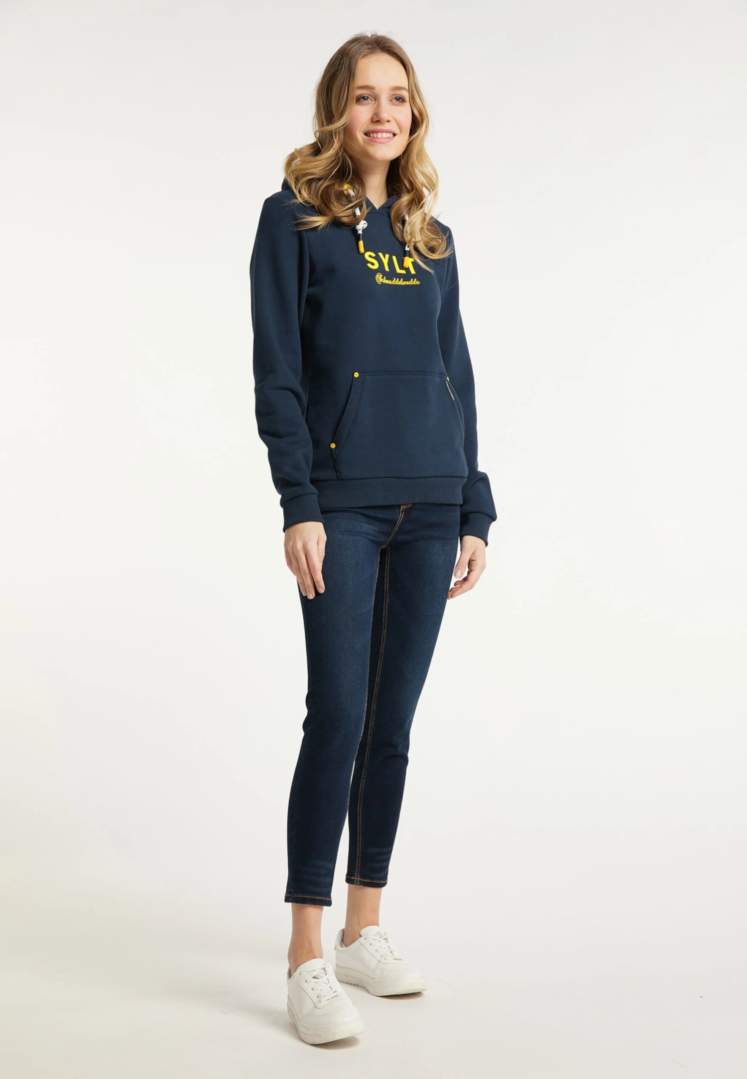 Schmuddelwedda Sweats à Capuche Sweat-shirt Femme Bleu Marine 6 Schmuddelwedda Sweats à Capuche Sweat-shirt Femme Bleu Marine – Image 4