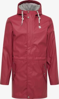 Schmuddelwedda Vestes De Mi-saison Parka Mi-saison Homme Rouge Foncé