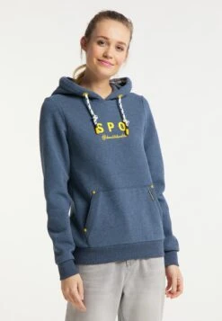 Schmuddelwedda Sweats à Capuche Sweat-shirt Sankt Peter-Ording Femme Bleu Chiné -Schmuddelwedda bce95427f43a5b2ba8ca07c86e0f4cf6