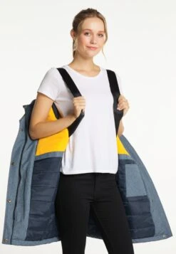 Schmuddelwedda Vestes Dhiver Veste D’hiver Femme Bleu -Schmuddelwedda c0600c542a4779595eeced04e110c4a9