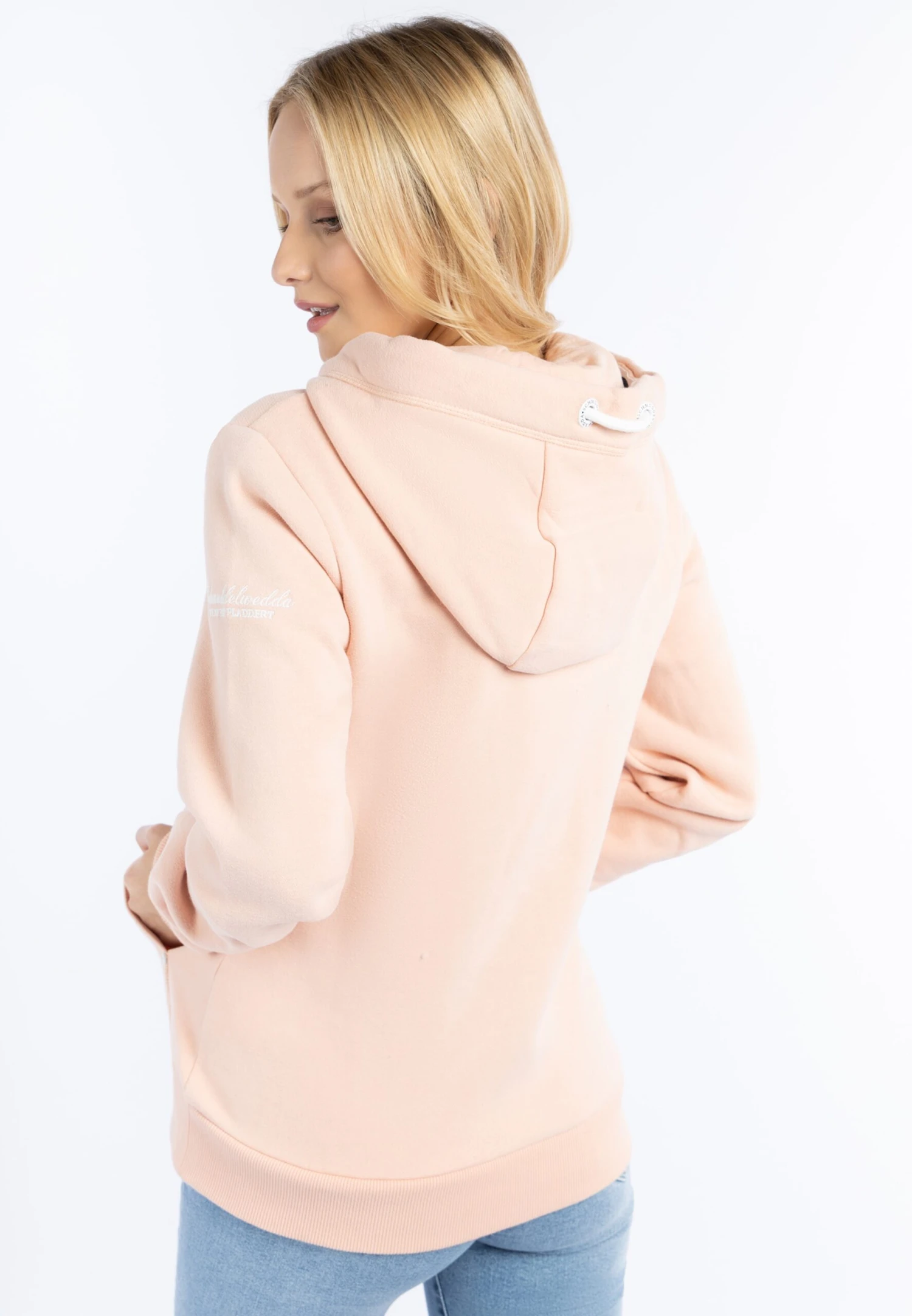 Schmuddelwedda Sweats à Capuche Sweat-shirt Femme Pêche 6 Schmuddelwedda Sweats à Capuche Sweat-shirt Femme Pêche – Image 4