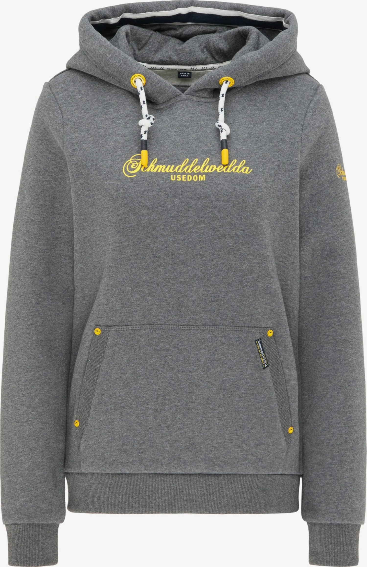 Schmuddelwedda Sweats à Capuche Sweat-shirt Usedom Femme Gris Chiné 3 Schmuddelwedda Sweats à Capuche Sweat-shirt Usedom Femme Gris Chiné