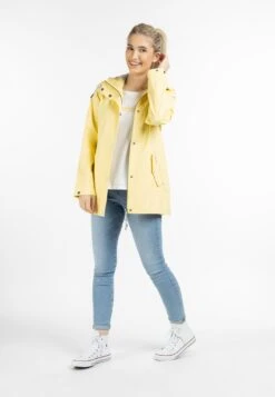 Schmuddelwedda Vestes De Mi-saison Veste Mi-saison Femme Jaune Clair -Schmuddelwedda c2ad339754a81c495e93d308c0a9185e