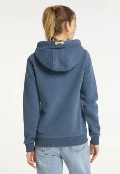 Schmuddelwedda Sweats à Capuche Sweat-shirt Rügen Femme Bleu Chiné -Schmuddelwedda c2ffb1f8a82516f638dc1ca961d31132