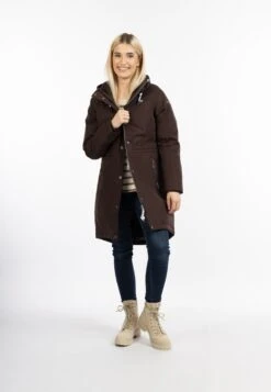Schmuddelwedda Manteaux De Pluie Manteau Fonctionnel Femme Brun Foncé -Schmuddelwedda c3860fcb64aa3e61a42dc60feab36825