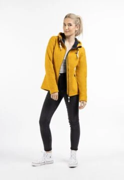 Schmuddelwedda Vestes Dextérieur Veste En Polaire Femme Jaune Chiné -Schmuddelwedda c4a87c583ba38a848649f5ae868d046f