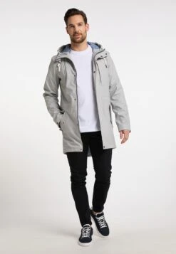 Schmuddelwedda Vestes De Mi-saison Parka Mi-saison Homme Gris Clair -Schmuddelwedda c84cdb2797b944de3331b27651f8398c