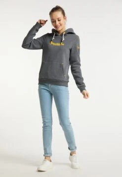 Schmuddelwedda Sweats à Capuche Sweat-shirt Warnemünde Femme Gris Chiné -Schmuddelwedda c96df8778c75e6dcb4170a85c19c2ca7