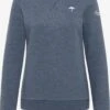 Schmuddelwedda Sweats Sweat-shirt Femme Bleu-gris -Schmuddelwedda cc2491e7769da80b6fe6fc7328ffebad