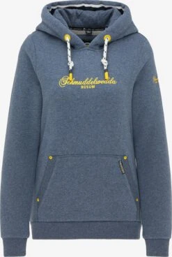 Schmuddelwedda Sweats Ă Capuche Sweat-shirt BĂŒsum Femme Bleu ChinĂ©