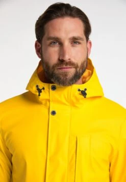 Schmuddelwedda Vestes De Mi-saison Parka Mi-saison Incus Homme Jaune -Schmuddelwedda cfb2471709d55a0204769526a1d35295