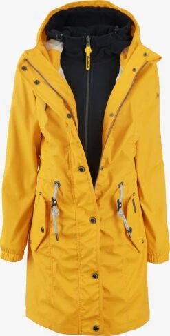 Schmuddelwedda Manteaux De Pluie Manteau Fonctionnel Femme Curry