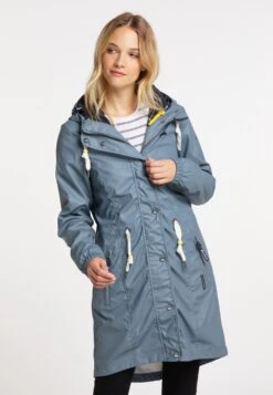 Schmuddelwedda Manteaux De Pluie Manteau Fonctionnel Femme Bleu-gris -Schmuddelwedda d110cabc346886a7396d00b2fd41f956