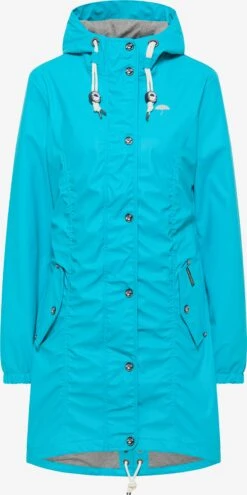 Schmuddelwedda Manteaux De Pluie Manteau Mi-saison Femme Bleu