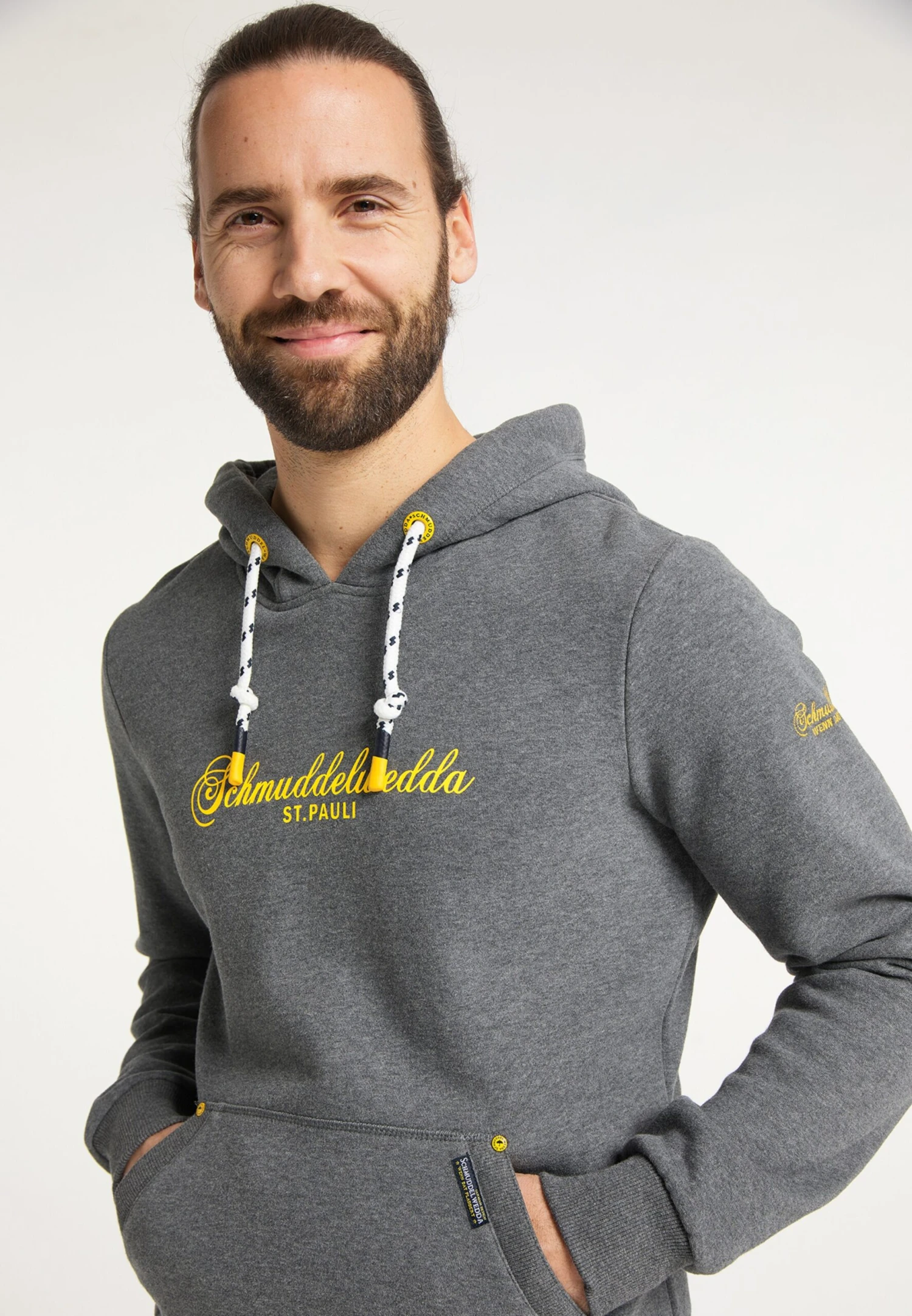 Schmuddelwedda Sweatshirts Sweat-shirt Homme Gris Chiné 7 Schmuddelwedda Sweatshirts Sweat-shirt Homme Gris Chiné – Image 5