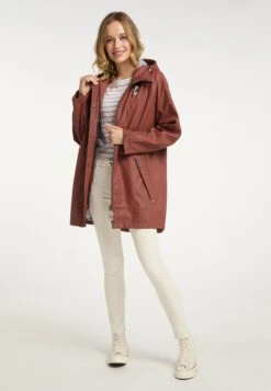 Schmuddelwedda Manteaux De Pluie Manteau Fonctionnel Femme Rouge Rouille -Schmuddelwedda d2db51693cbd5531e52a246fe79250be