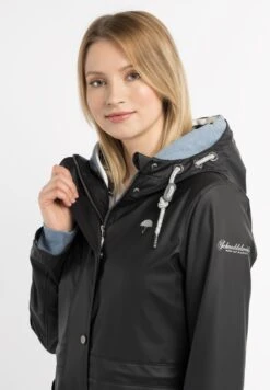 Schmuddelwedda Manteaux De Pluie Manteau Fonctionnel Femme Noir -Schmuddelwedda d64c604389279702cf4ffb39b3bb8160