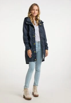 Schmuddelwedda Manteaux De Pluie Manteau Mi-saison Femme Marine -Schmuddelwedda d7dc637a997dbd53426e7cf9a90f6099