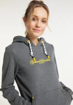 Schmuddelwedda Sweats à Capuche Sweat-shirt Duhnen Femme Gris Chiné -Schmuddelwedda d9425db0aadfa79c67cb8cc1d1cef5e0