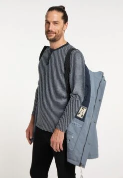 Schmuddelwedda Vestes Dhiver Veste D’hiver Homme Bleu Marine / Bleu Fumé -Schmuddelwedda df9f91153e91f0b40ffe57e582af68ad