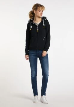 Schmuddelwedda Sweats Zippés Veste De Survêtement Femme Noir -Schmuddelwedda dfead0bb987e586c4cf69cdf08833f0a